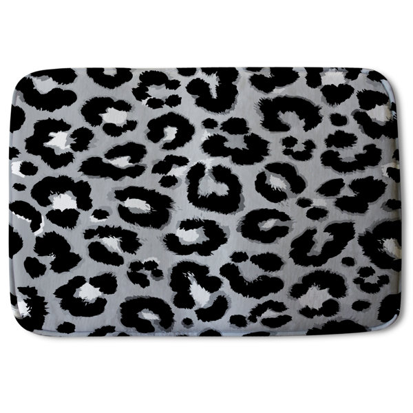 Everly Quinn Leopard Print Designer Rectangle NonSlip Animal Print